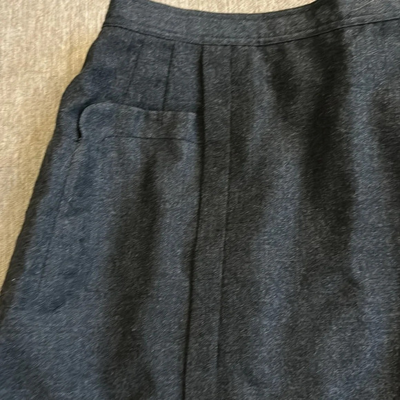 Vintage handmade wool and silk grey skirt size medium - Picture 1 of 11